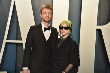 Finneas O'Connell and Billie Eilish attend the 2020 Vanity Fair Oscar Party at Wallis Annenberg Center for the Performing Arts on February 09, 2020 in Beverly Hills, California. (Photo by David Crotty/Patrick McMullan via Getty Images)