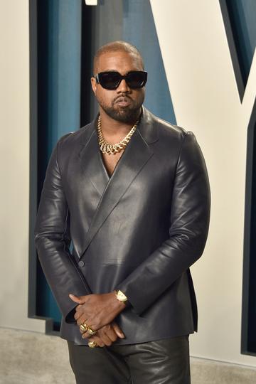 Kanye West attends the 2020 Vanity Fair Oscar Party at Wallis Annenberg Center for the Performing Arts on February 09, 2020 in Beverly Hills, California. (Photo by David Crotty/Patrick McMullan via Getty Images)