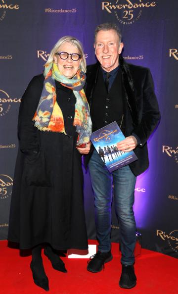 Darina Allen and Paul Harrington at the historic gala performance of Riverdance 25th Anniversary show at 3Arena Dublin exactly 25 years to the day that Riverdance was first performed at the Point Depot. 
Photo: Kieran Harnett
