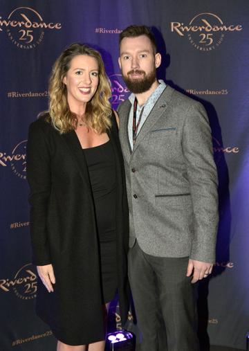 Killian & Laura Woods at the historic gala performance of Riverdance 25th Anniversary show at 3Arena Dublin exactly 25 years to the day that Riverdance was first performed at the Point Depot. 
Photo: Kieran Harnett
