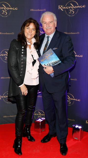 Maria and Marty Whelan at the historic gala performance of Riverdance 25th Anniversary show at 3Arena Dublin exactly 25 years to the day that Riverdance was first performed at the Point Depot. 
Photo: Kieran Harnett
