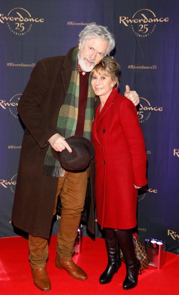 Patrick Bergin and Helen Goldin at the historic gala performance of Riverdance 25th Anniversary show at 3Arena Dublin exactly 25 years to the day that Riverdance was first performed at the Point Depot. 
Photo: Kieran Harnett
