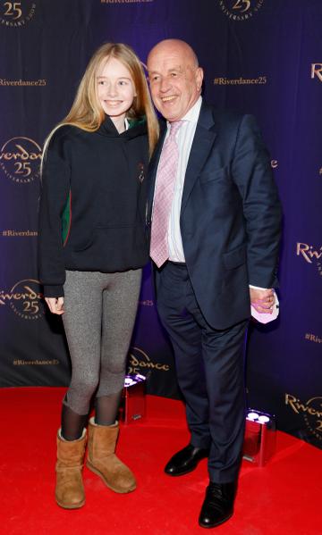 Sophie amd Louis Copeland at the historic gala performance of Riverdance 25th Anniversary show at 3Arena Dublin exactly 25 years to the day that Riverdance was first performed at the Point Depot. 
Photo: Kieran Harnett
