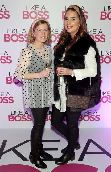 Leia Holmes and Caroline Ryan at the special preview screening of Like A Boss at the Lighthouse Cinema, Dublin.
Pic: Brian McEvoy
