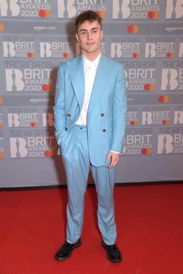 Sam Fender attends The BRIT Awards 2020 at The O2 Arena on February 18, 2020 in London, England.  (Photo by David M. Benett/Dave Benett/Getty Images)
