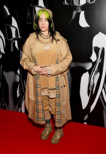 Billie Eilish attends The BRIT Awards 2020 at The O2 Arena on February 18, 2020 in London, England. (Photo by Dave J Hogan/Getty Images)