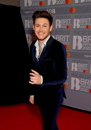 Niall Horan attends BRIT Awards 2020 at The O2 Arena on February 18, 2020 in London, England. (Photo by Dave J Hogan/Getty Images)