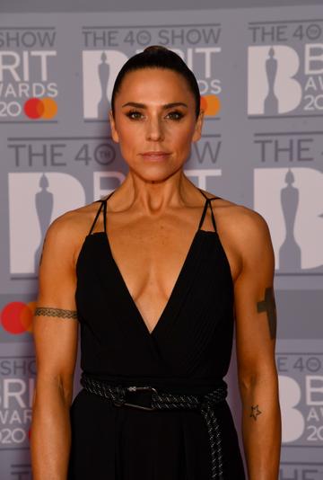 Melanie C attends The BRIT Awards 2020 at The O2 Arena on February 18, 2020 in London, England. (Photo by Dave J Hogan/Getty Images)