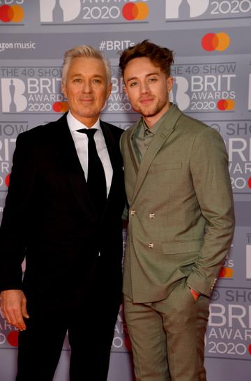 Martin Kemp and Roman Kemp attend The BRIT Awards 2020 at The O2 Arena on February 18, 2020 in London, England. (Photo by Dave J Hogan/Getty Images)