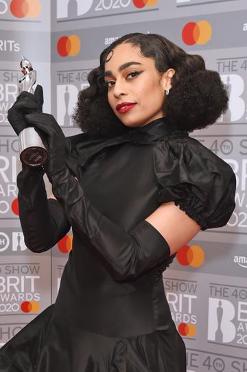 Celeste, winner of the Rising Star award, poses in the winners room at The BRIT Awards 2020 at The O2 Arena on February 18, 2020 in London, England.  (Photo by David M. Benett/Dave Benett/Getty Images)
