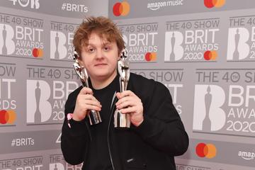 Lewis Capaldi, winner of the Best New Artist and Song Of The Year awards, poses in the winners room at The BRIT Awards 2020 at The O2 Arena on February 18, 2020 in London, England.  (Photo by David M. Benett/Dave Benett/Getty Images)