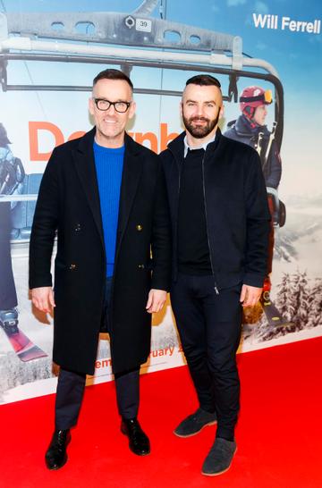 Brendan Courtney and Adam Maryniak pictured at a special preview screening of Downhill at the Light House Cinema, Dublin. Picture: Andres Poveda.