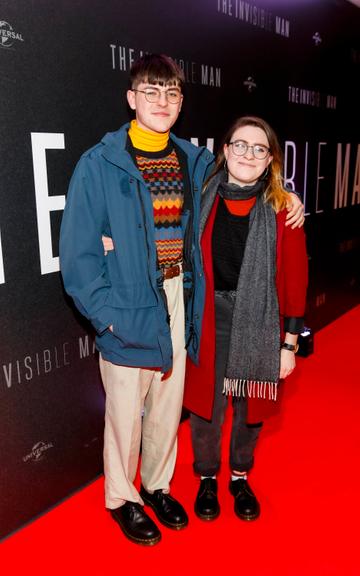 Anthony and Aoife O'Connor pictured at a special preview screening of The Invisible Man at Light House Cinema, Dublin. Picture: Andres Poveda.