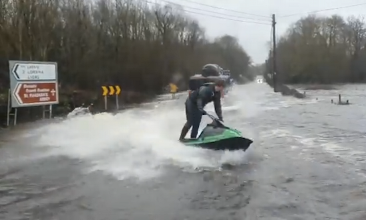 People are using jetskis on the roads in North Tipperary now