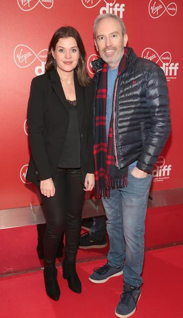 Niamh O Driscoll and Andy Byrne at the Virgin Media Dublin International Film Festival Irish Premiere of Innocent Boy at the Lighthouse Cinema, Dublin.
Pic: Brian McEvoy.

