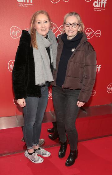 Ruth Murray and Emer Gleeson at the Virgin Media Dublin International Film Festival Irish Premiere of Innocent Boy at the Lighthouse Cinema, Dublin.
Pic: Brian McEvoy.
