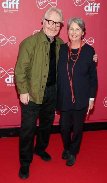 Paul Brady and  Mary Elliott at the World Premiere of Citizens of Boomtown at the Virgin Media Dublin International Film Festival at Cineworld, Dublin.
Pic: Brian McEvoy Photography.