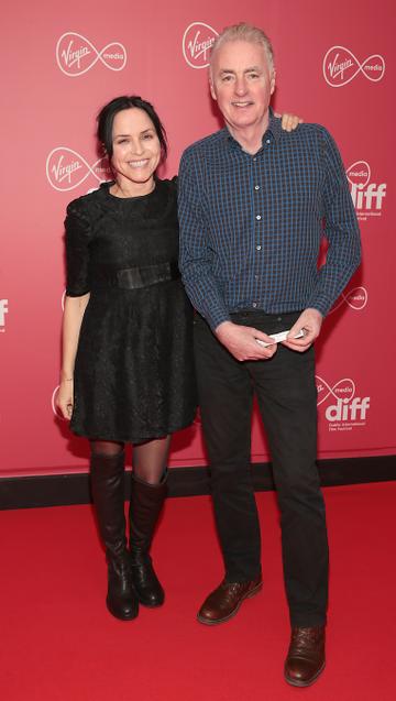 Andrea Corr and Dave Fanning at the World Premiere of Citizens of Boomtown at the Virgin Media Dublin International Film Festival at Cineworld, Dublin.
Pic: Brian McEvoy Photography.