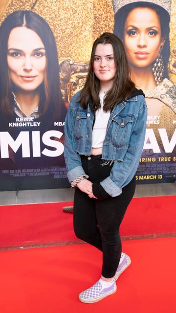 Aimée McGuinness at the special preview screening of Misbehaviour at the Lighthouse, Cinema,Dublin.
Photo: Brian McEvoy Photography.
