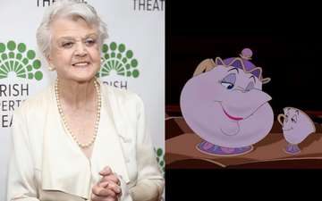 Angela Lansbury voiced the character of Mrs. Potts in the 1991 original version of Beauty and The Beast. Photo byWalter McBride via Getty Images/@1991 Disney All Rights Reserved.