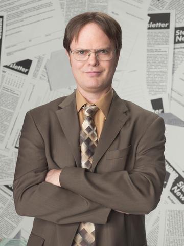 Rainn Wilson as Dwight Schrute in NBC's The Office. NBC Photo: Mitchell Haaseth