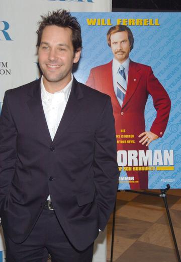 2004: Paul Rudd during "Anchorman The Legend of Ron Burgundy" New York Premiere - Inside Arrivals at The Museum of Television and Radio in New York City, New York, United States. (Photo by Dimitrios Kambouris/WireImage)