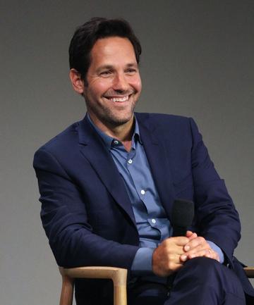 2015: Paul Rudd discussess the film "Ant-Man" during Apple Store Soho: Meet The Filmmaker on July 16, 2015 in New York City.  (Photo by Laura Cavanaugh/Getty Images)