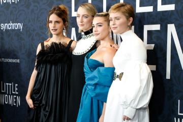 Emma Watson, Saoirse Ronan, Florence Pugh, and Eliza Scanlen attend the world premiere of "Little Women" at Museum of Modern Art on December 07, 2019 in New York City. (Photo by Taylor Hill/WireImage,)