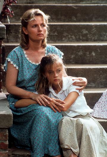 Reese Witherspoon started her career at age 14 with the film 'The Man in The Moon' in 1991.

Pictured: Tess Harper comforts Reese Witherspoon in a scene from the film 'The Man In The Moon', 1991. (Photo by Metro-Goldwyn-Mayer/Getty Images)