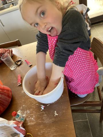 Taken in Dublin.

'DIY playdough - Annemarie wasn’t impressed with my the idea of getting her hands dirty!'

By Louise D.