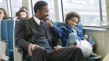 Will Smith stars as Chris Gardner, a homeless salesman and devoted father of one in The Pursuit of Happyness. @Columbia Pictures. All Rights Reserved.