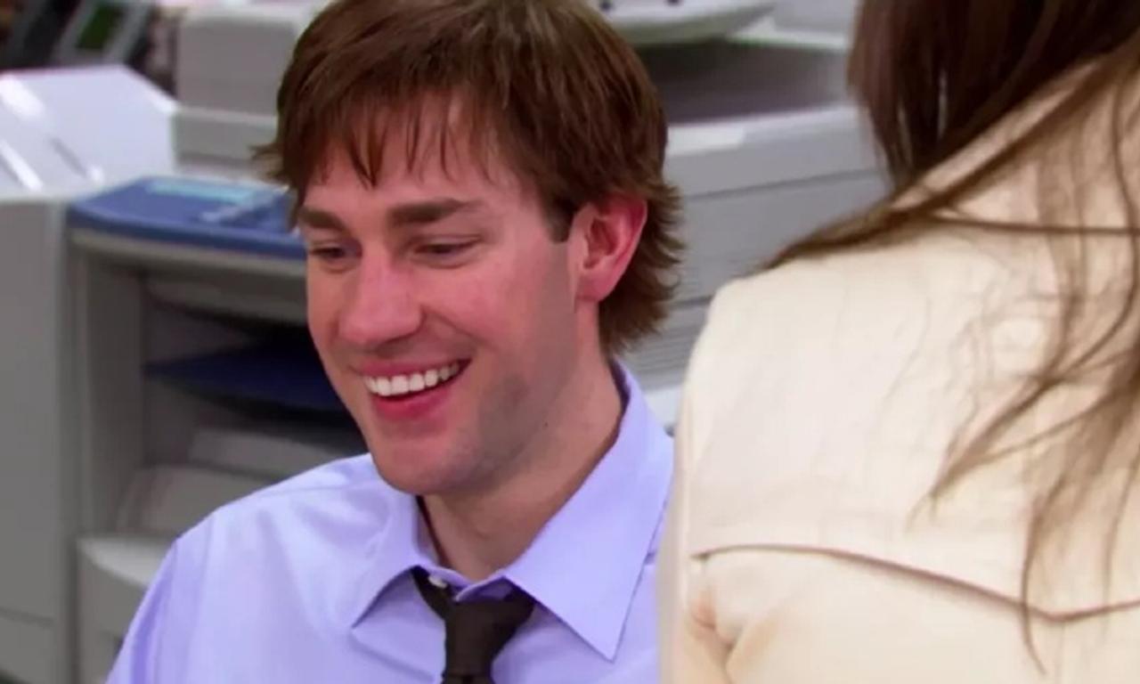 It turns out John Krasinski was wearing a wig during part of 'The US Office'