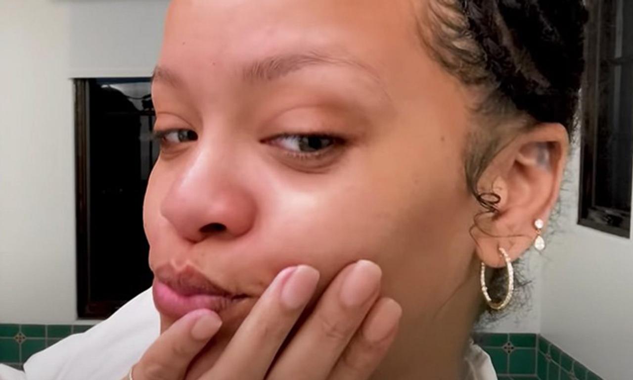 Rihanna's Natural Makeup Tutorial With Skincare Routine — Watch