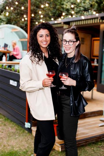The Roe & Co Whiskey Distillery have re-opened their doors and welcome visitors back for the first time since March. 

Alannah White and Gillian Henderson pictured at the re-opening of the Roe & Co Distillery in Dublin 8.