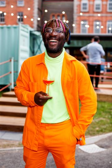 The Roe & Co Whiskey Distillery have re-opened their doors and welcome visitors back for the first time since March. 

Timi Ogunyemi pictured at the re-opening of the Roe & Co Distillery in Dublin 8.
