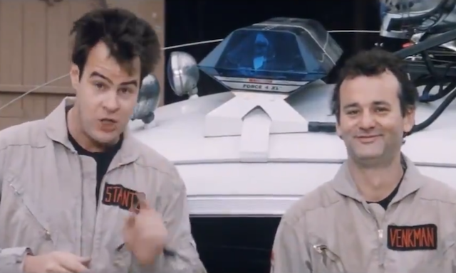 Enjoy Bill Murray and Dan Aykroyd trying to convince cinemas to play Ghostbusters picture pic