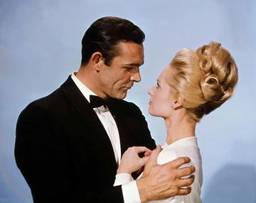 Scottish actor Sean Connery and American actress Tippi Hedren on the set of Marnie, based on the novel by Winston Graham and directed and produced by British Alfred Hitchcock. (Photo by Universal Pictures/Sunset Boulevard/Corbis via Getty Images)