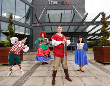 Pictured are the cast of The Helix Online Panto, ‘The Sword in the Stone’ which includes RTE’s Fair City Actress, Amilia Stewart-Keating. Produced once again by TheatreworX Productions, The Helix Panto Online will be a new way for families all over the country to enjoy the magic of Christmas panto during these Covid times and all from the comfort of their homes. 

Photo: Leon Farrell/Photocall Ireland.
