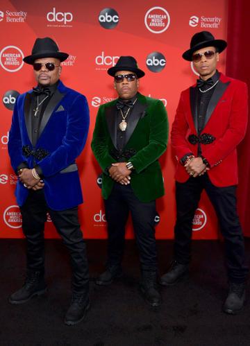 Ricky Bell, Michael Bivins, and Ronnie DeVoe of Bell Biv DeVoe attend the 2020 American Music Awards at Microsoft Theater on November 22, 2020 in Los Angeles, California. (Photo by Emma McIntyre /AMA2020/Getty Images for dcp)