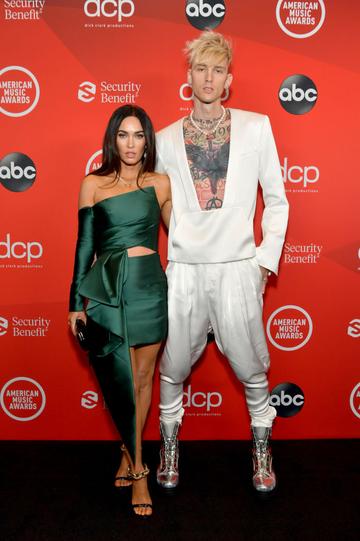 Megan Fox and Machine Gun Kelly attend the 2020 American Music Awards at Microsoft Theater on November 22, 2020 in Los Angeles, California. (Photo by Emma McIntyre /AMA2020/Getty Images for dcp)
