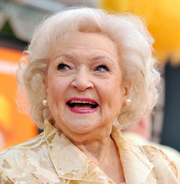 Actress Betty White arrives at the premiere of Universal Pictures and Illumination Entertainment's 3D-CG "Dr. Seuss' The Lorax" at Citywalk on February 19, 2012 in Universal City, California.  (Photo by Kevin Winter/Getty Images)