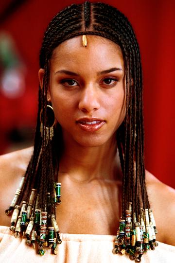2001:  Photo of Alicia Keys  (Photo by Paul Bergen/Redferns)