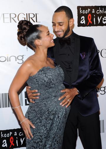 2010::  Singer Alicia Keys and husband producer Swizz Beatz attend the 2010 Keep A Child Alive's Black Ball at the Hammerstein Ballroom on September 30, 2010 in New York City.  (Photo by Stephen Lovekin/Getty Images)