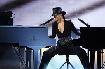2019:  Alicia Keys performs onstage during the 61st Annual GRAMMY Awards at Staples Center on February 10, 2019 in Los Angeles, California.  (Photo by Kevin Winter/Getty Images for The Recording Academy)