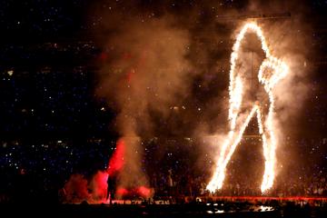 Singer Beyonce performs during the Pepsi Super Bowl XLVII Halftime Show at the Mercedes-Benz Superdome on February 3, 2013 in New Orleans, Louisiana.  (Photo by Christian Petersen/Getty Images)