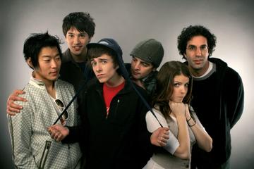 2007: (L-R) Actor Aaron Yoo, actor Nicholas D'Agosto, actor Reece Thompson, actor Vincent Piazza, actress Anna Kendrick and writer/Director Jeffrey Blitz from the film "Rocket Science" poses for a portrait during the 2007 Sundance Film Festival on January 21, 2007 in Park City, Utah.  (Photo by Mark Mainz/Getty Images)