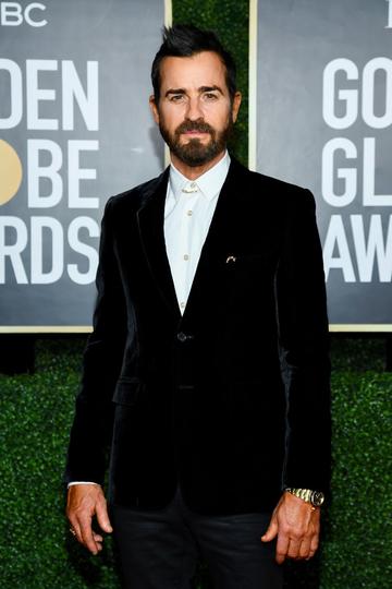 Justin Theroux attends the 78th Annual Golden Globe® Awards at The Rainbow Room on February 28, 2021 in New York City.  (Photo by Dimitrios Kambouris/Getty Images for Hollywood Foreign Press Association)
