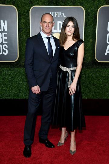 Christopher Meloni and Sophia Meloni attend the 78th Annual Golden Globe® Awards at The Rainbow Room on February 28, 2021 in New York City.  (Photo by Dimitrios Kambouris/Getty Images for Hollywood Foreign Press Association)
