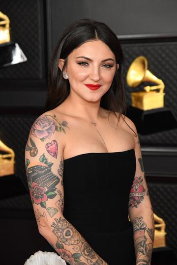 Julia Michaels attends the 63rd Annual GRAMMY Awards at Los Angeles Convention Center on March 14, 2021 in Los Angeles, California. (Photo by Kevin Mazur/Getty Images for The Recording Academy )