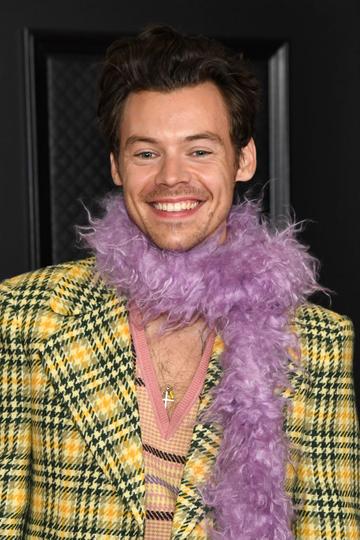 Harry Styles attends the 63rd Annual GRAMMY Awards at Los Angeles Convention Center on March 14, 2021 in Los Angeles, California. (Photo by Kevin Mazur/Getty Images for The Recording Academy )